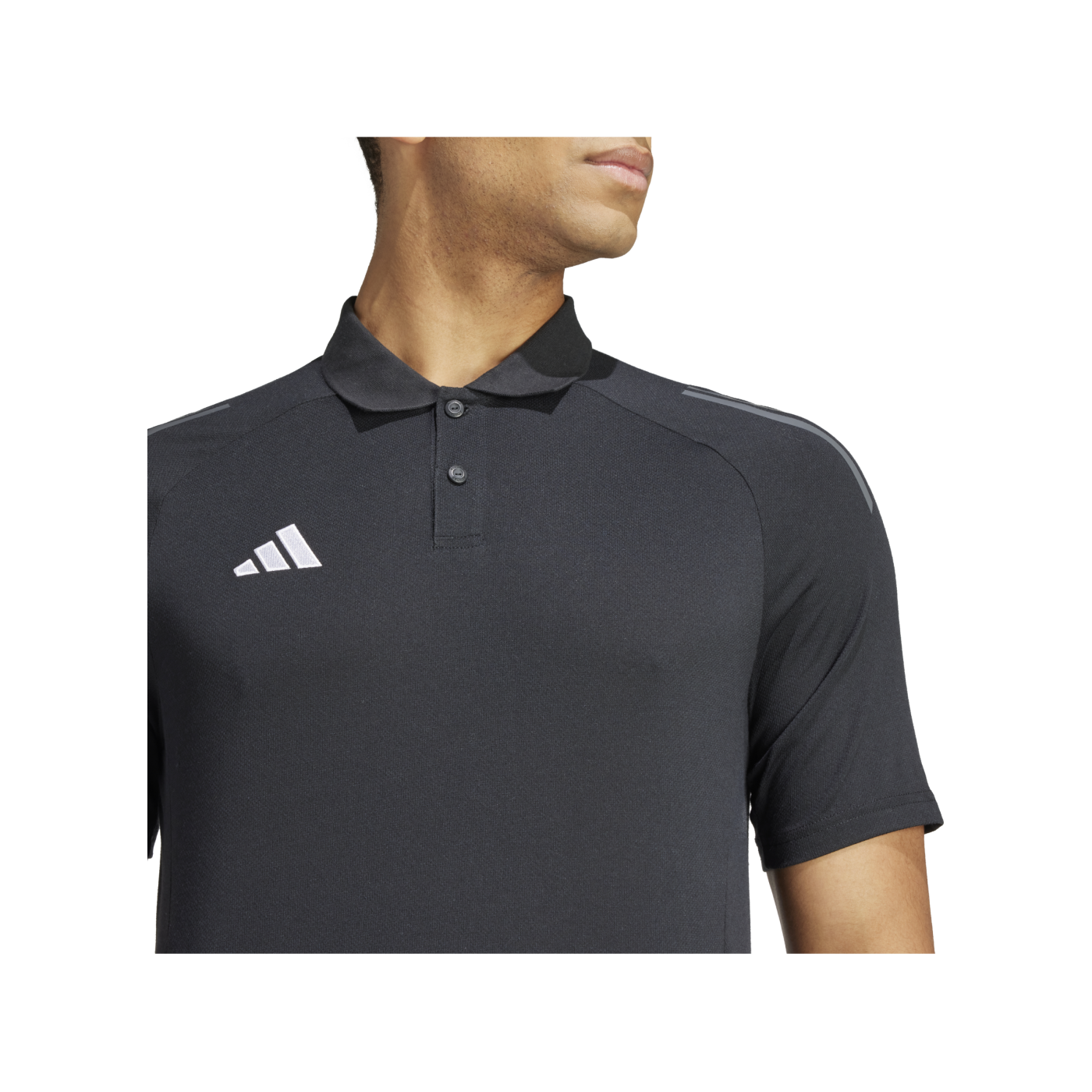 adidas Tiro 24 Comp Poloshirt Schwarz Grau