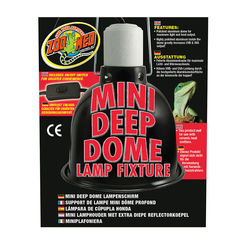 ZooMed Beleuchtung ZooMed Mini Deep Dome Lampenfassung