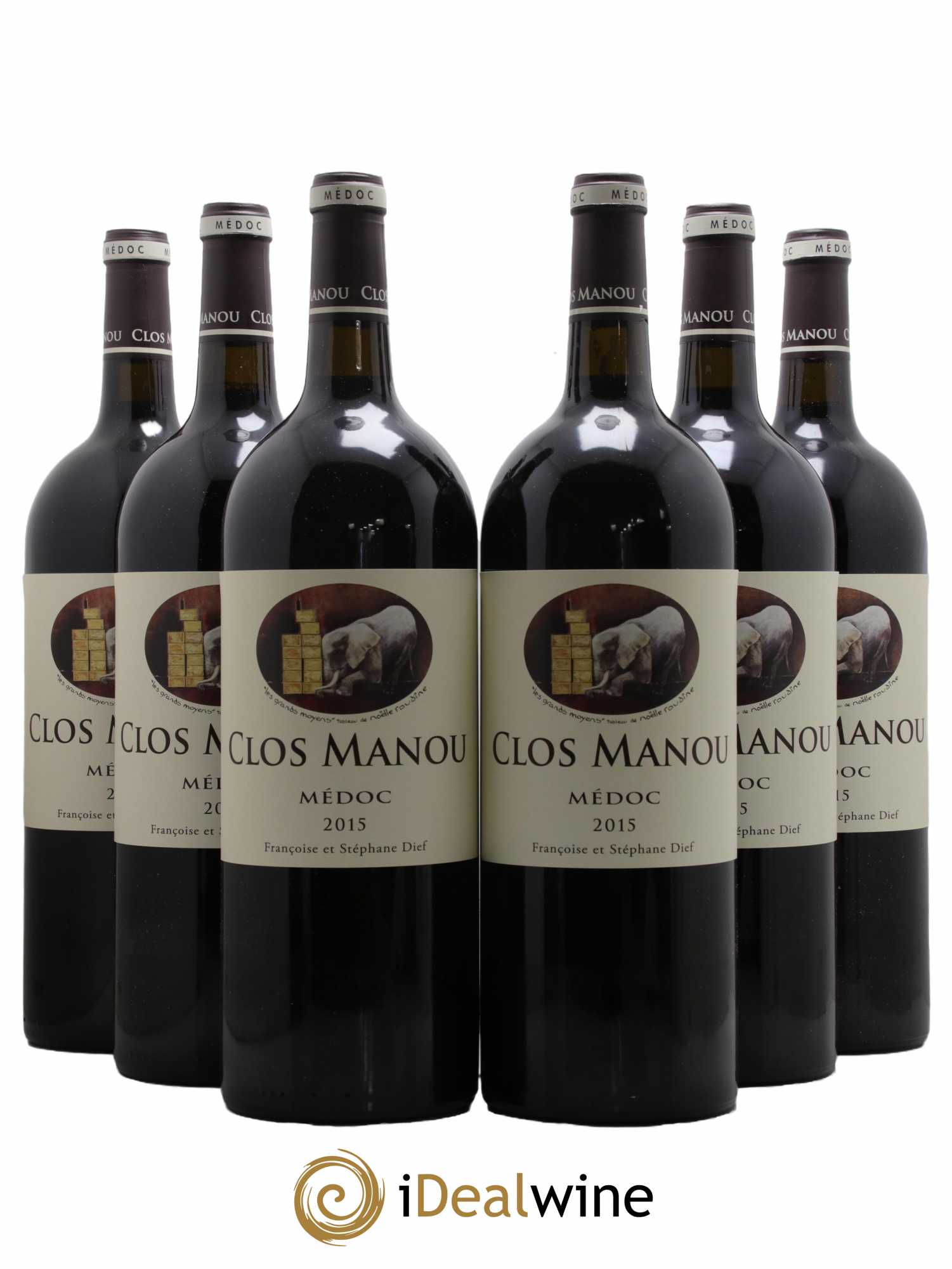 Clos Manou  2015 - Lot de 6 Magnums