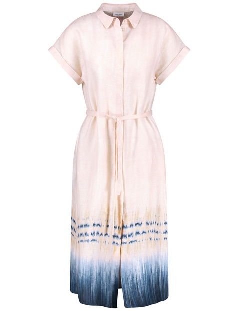 Leinenkleid mit Taillenband