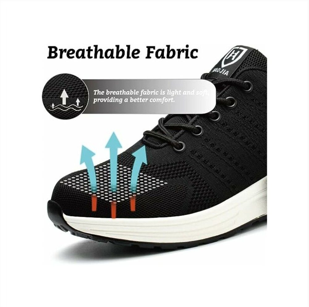 AROMUJOY Sportschuhe für Herren und Damen, Arbeitsschuhe, Sicherheitsschuhe Sicherheitsschuh