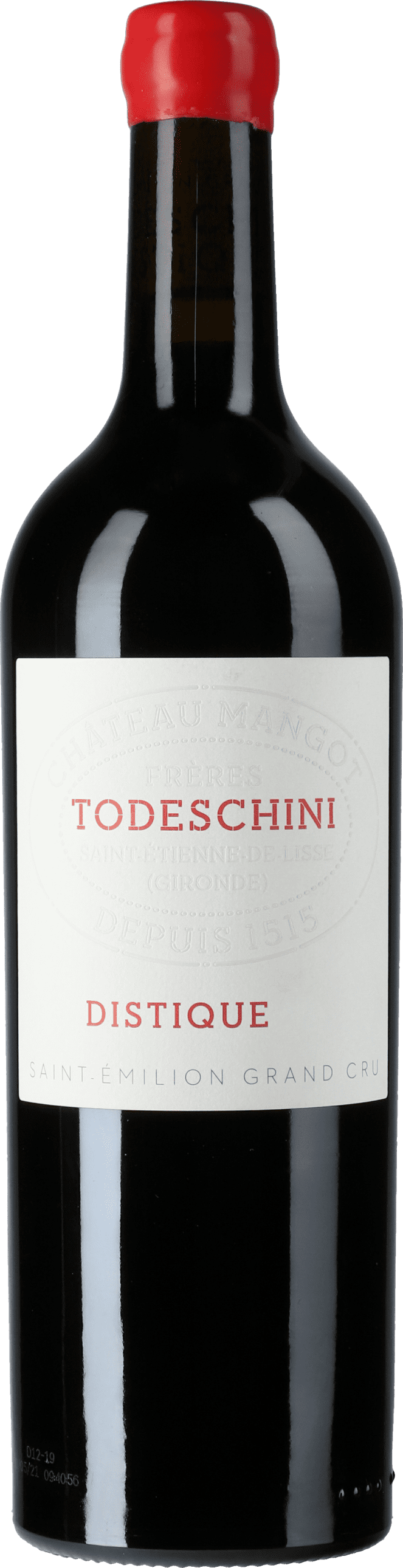 Chateau Mangot Todeschini Distique 12 Grand Cru  2019