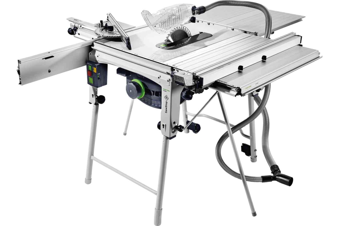 Sierra circular de mesa Festool 575828 TKS 80 EBS-Set de 254 mm con protección SawStop.