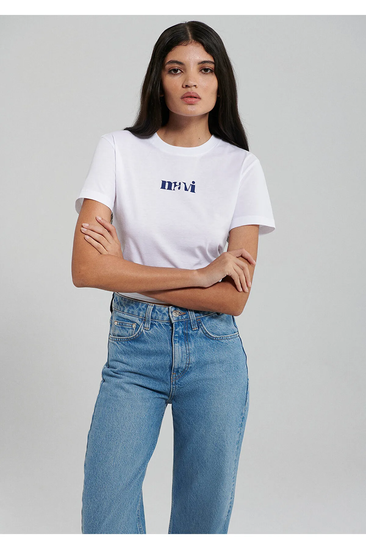 Mavi  Bedrucktes weißes T-Shirt Regular Fit / Regular Fit1612241-620