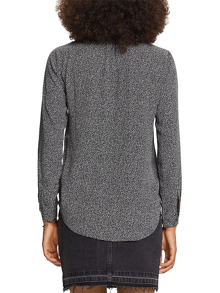 ESPRIT Bluse in Schwarz/ Weiß günstig kaufen M
