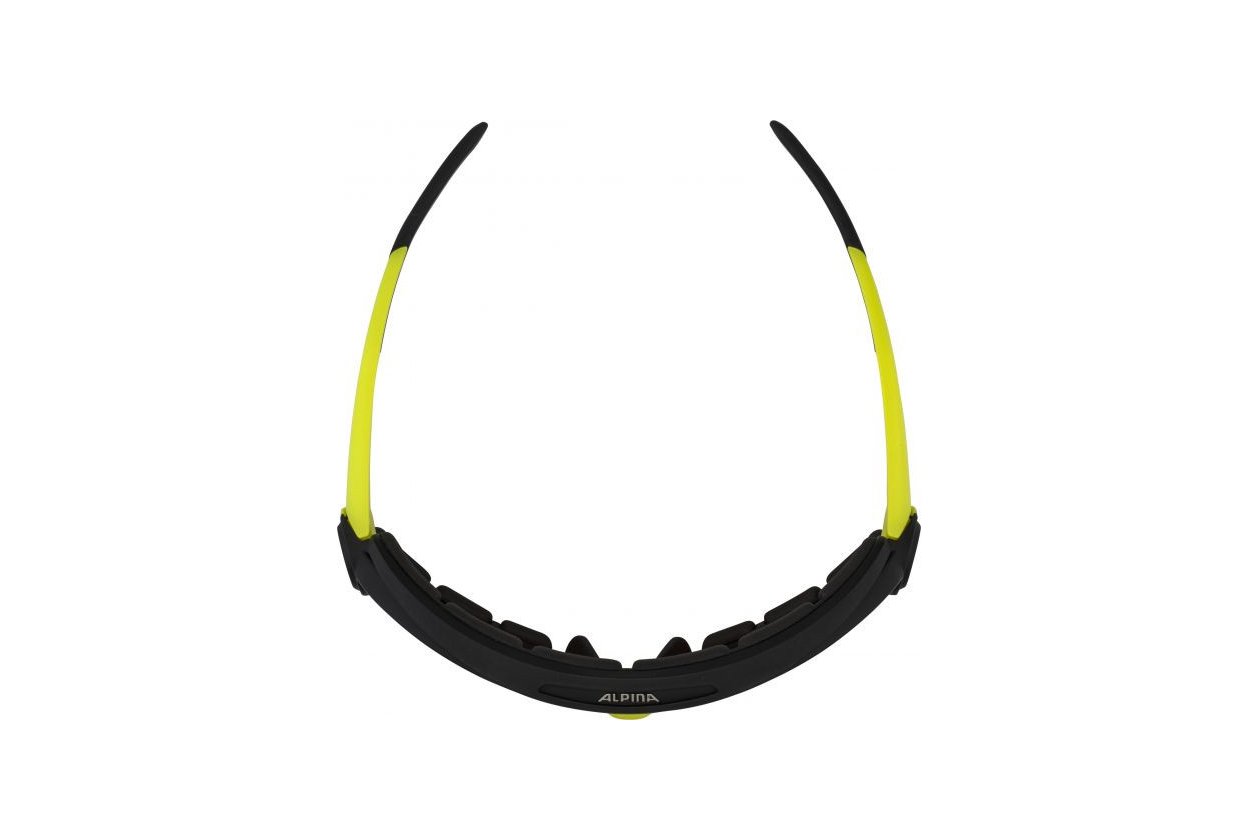 Alpina 5W1NG Q black neon yellow matt / yellow mirror lens