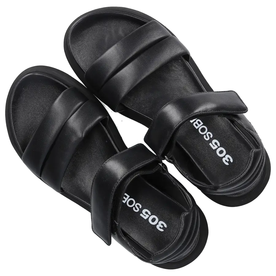 305 SOBE - Sandalen KRABI Kalbsleder - schwarz