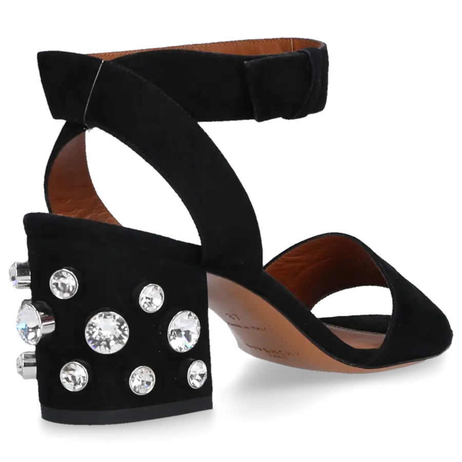 Givenchy - Sandalen Veloursleder - schwarz