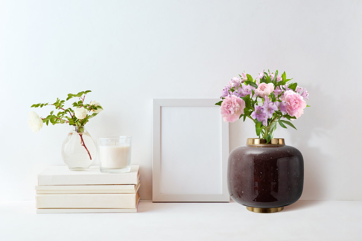 Kayoom Vase Art Deco 325 Braun / Multi