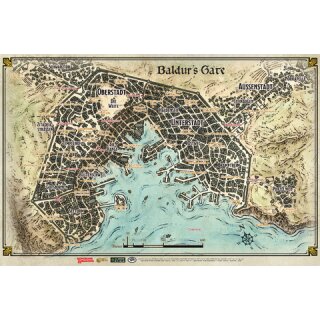 D&D Landkarte Baldur's Gate (DE)