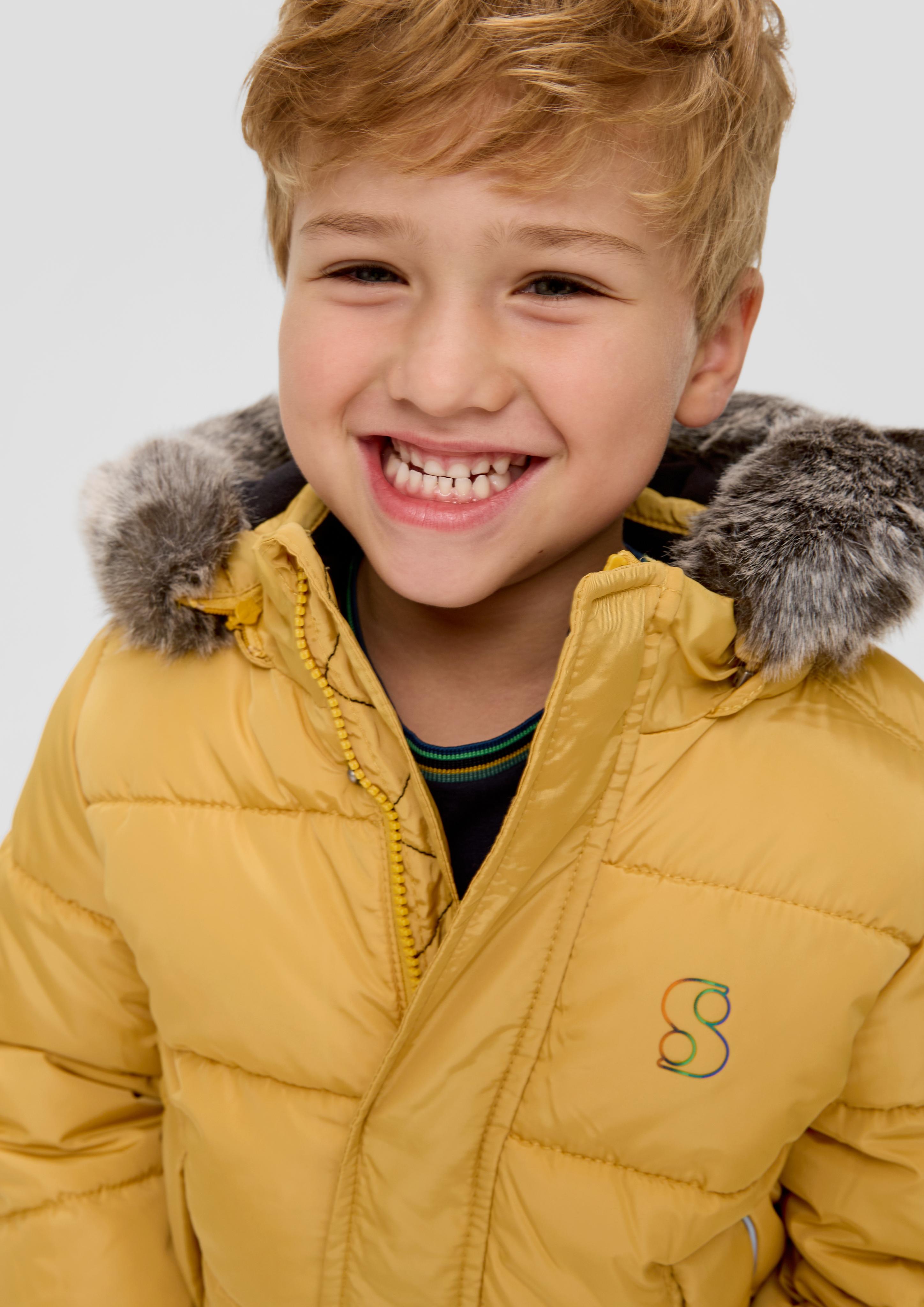 Steppjacke mit abnehmbarem Kunstfell  2132278-1730