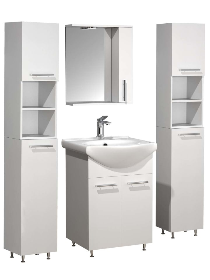 ebuy24 Badmöbelset LisaloM Weiß 115 x 45 cm günstig kaufen onesize