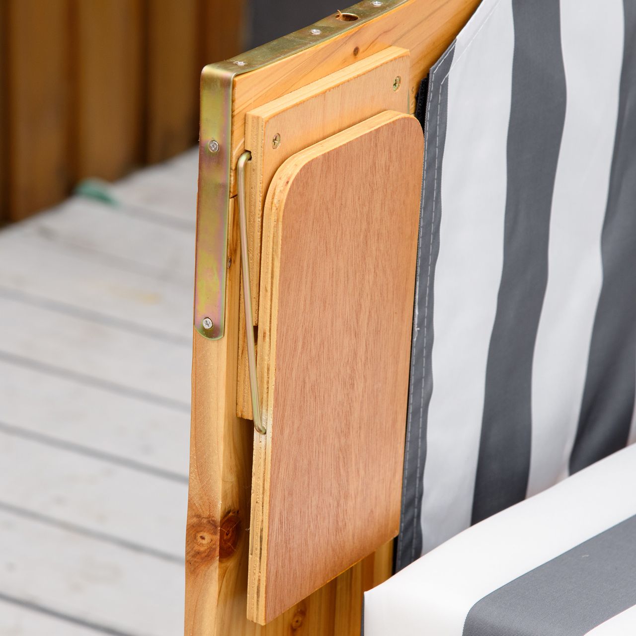 Outsunny Strandkorb Doppelte Sonnenliege mit Dach Doppelliege mit Getränkehaltern Chaiselongue 5-stufige Rückenlehne PE-Rattan Grau Weiß 118 x 79 x 150 cm