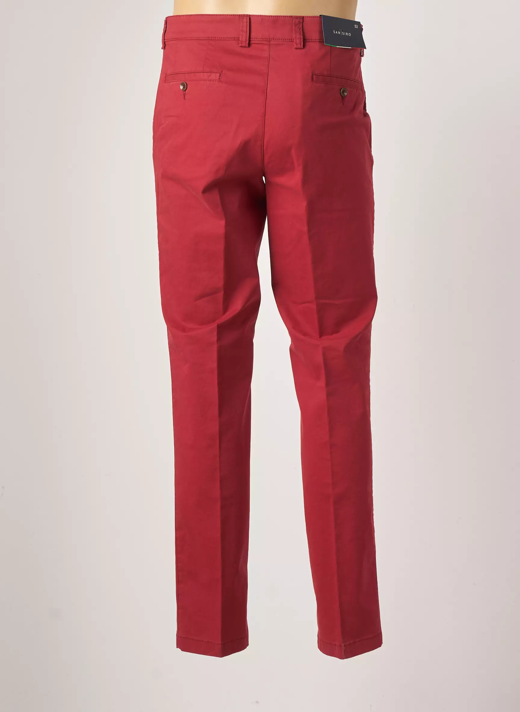 San Siro Pantalons Chino Homme couleur rouge