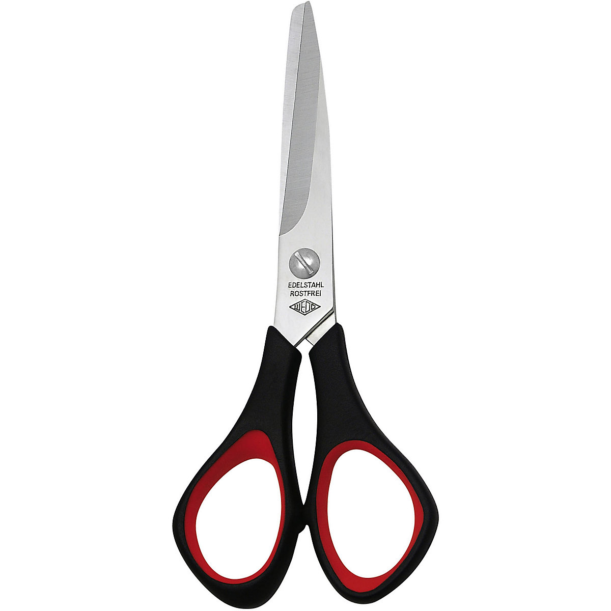 Linkshänder-Schere Edelstahl Softgriff schwarz 14 cm