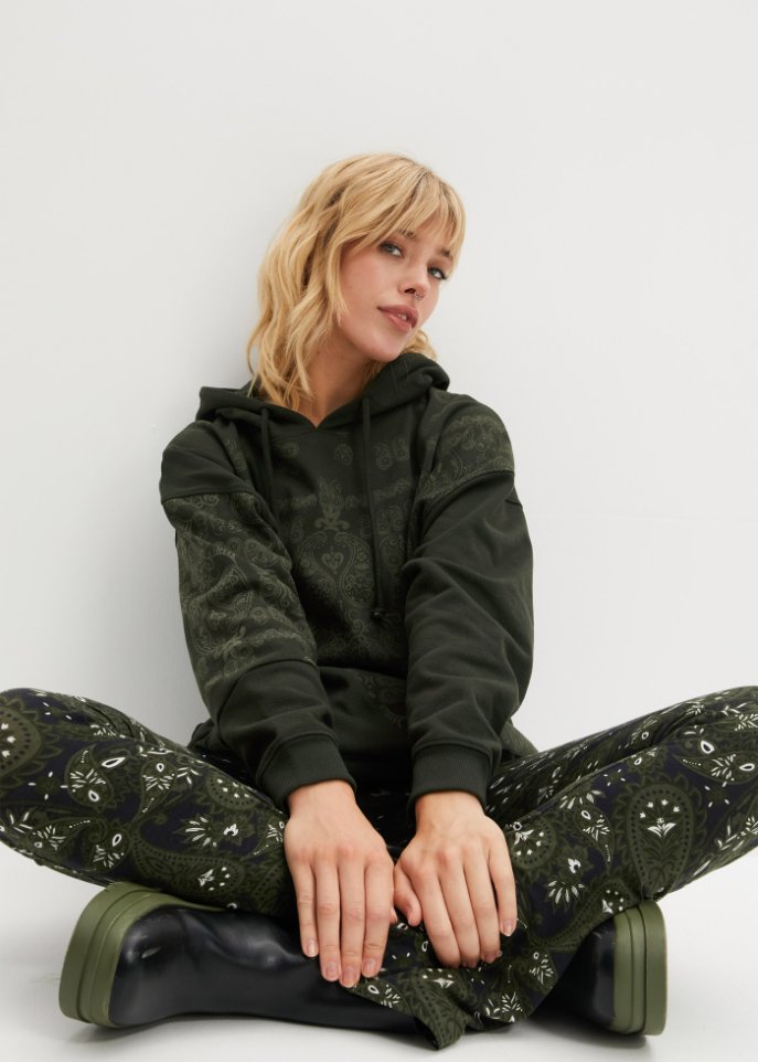 Kapuzensweatshirt mit Druck