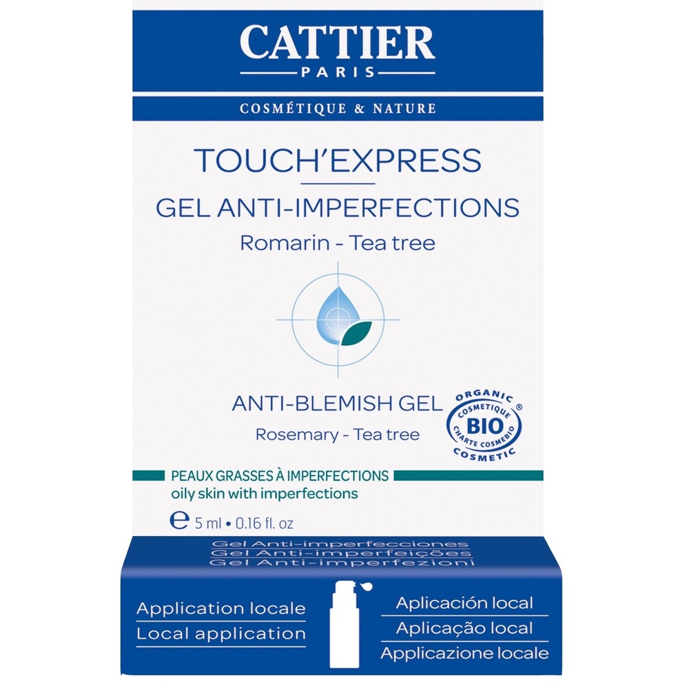 cattier Touch'Express - peaux grasses à imperfections - 5ml Soins Peaux Grasses à Imperfections