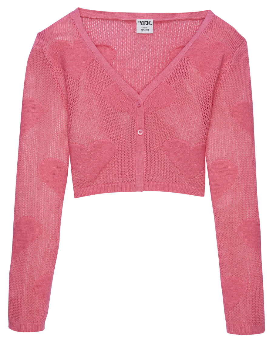 Strickjacke Herzen