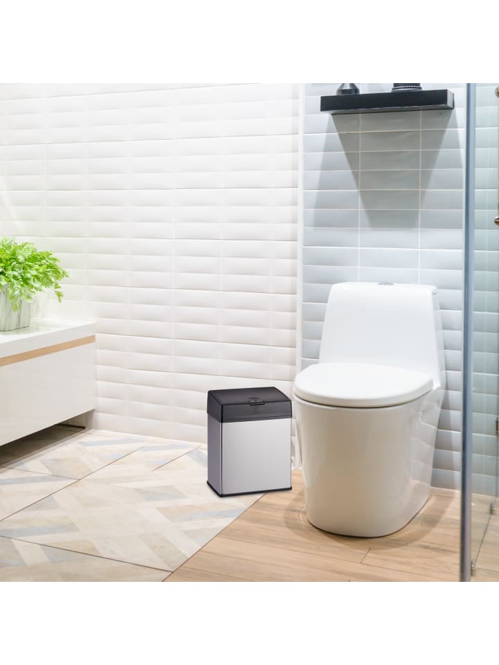relaxdays Kosmetikeimer in Silber - 6 l günstig kaufen onesize