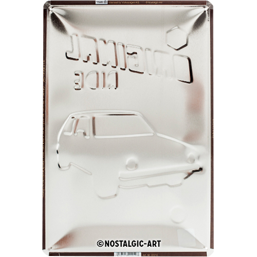 Nostalgic Art Retro Blechschild 20x30cm, Motiv "VW Golf - Original Ride", 1 Stück - ATU