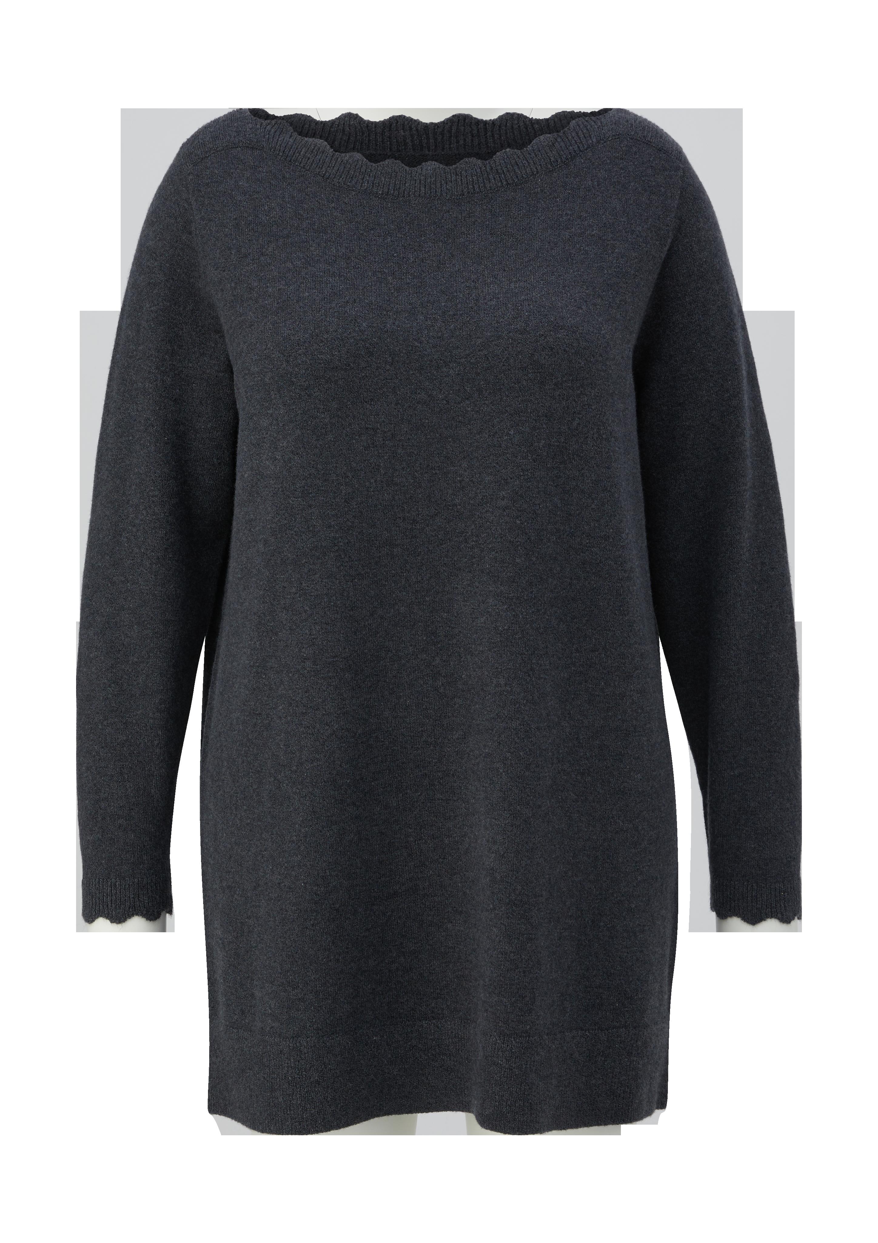 Strickpullover mit Wellen-Ausschnitt  2138182-98W0
