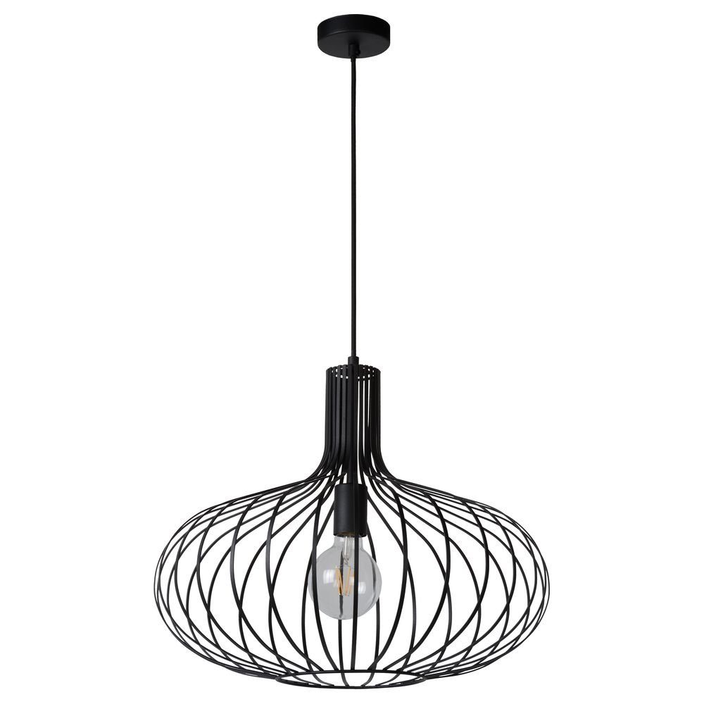 click-licht Hängeleuchte Vintage Pendelleuchte Manuela in schwarz, 500mm, keine Angabe, Leuchtmittel enthalten: Nein, warmweiss, Hängeleuchte, Pendellampe, Pendelleuchte