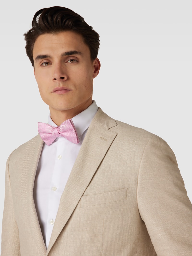 Fliege mit Allover-Muster Modell 'Paisley' in rosa