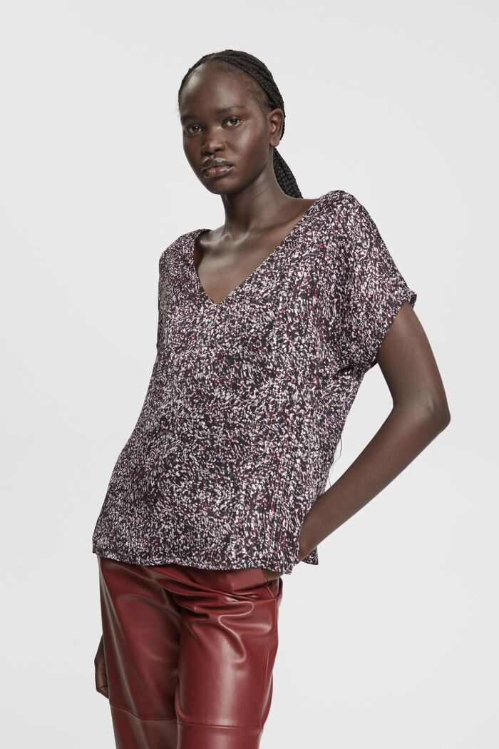 Chiffonbluse mit Muster