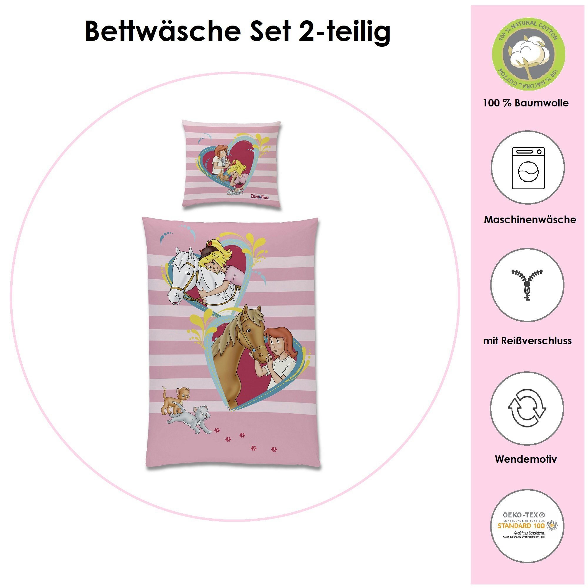 Kinderbettwäsche Bibi und Tina 