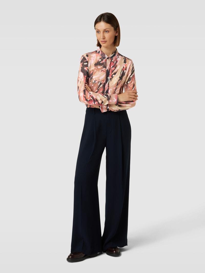 Bluse mit Allover-Muster in sand