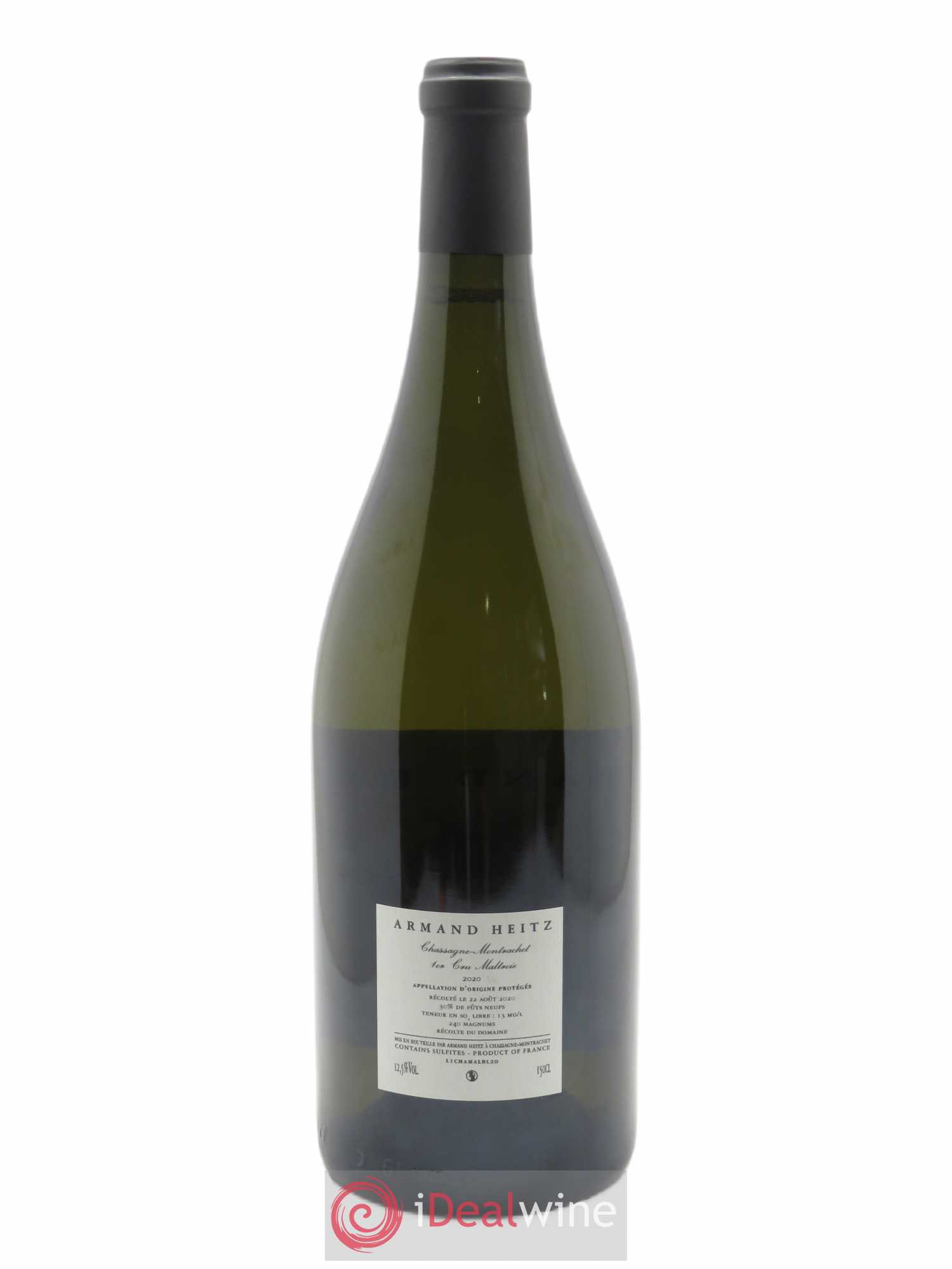Chassagne-Montrachet 1er Cru La Maltroie Armand Heitz  2020 - Lot de 1 Magnum