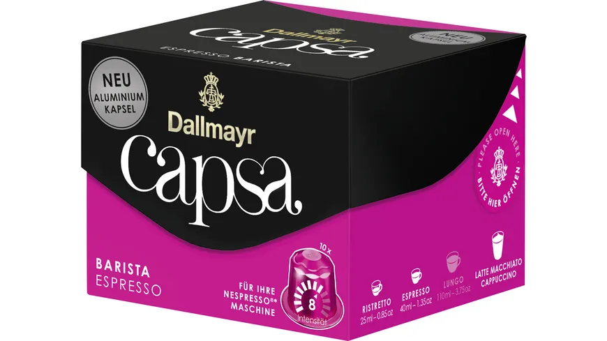 Dallmayr Capsa Kaffeekapseln Espresso Barista 56 g