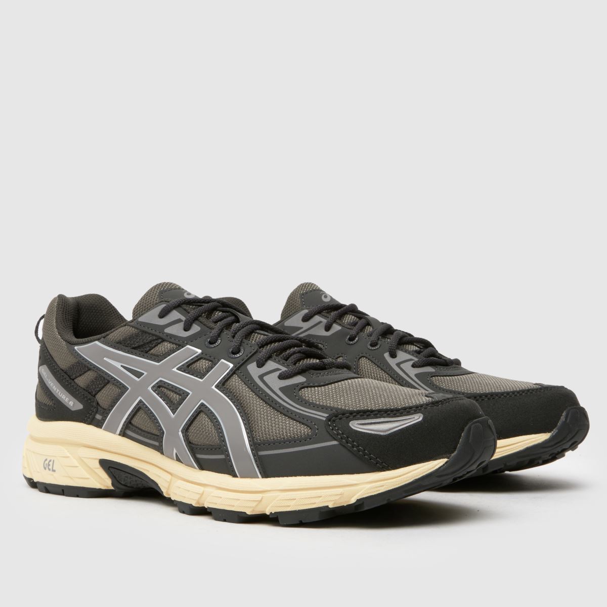 ASICS gel-venture 6 träningsskor i svart och grått