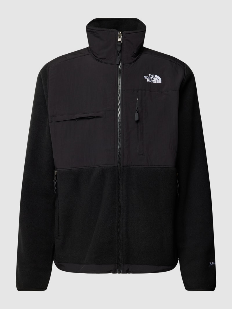 Fleecejacke mit Brusttaschen Modell 'DENALI' in schwarz