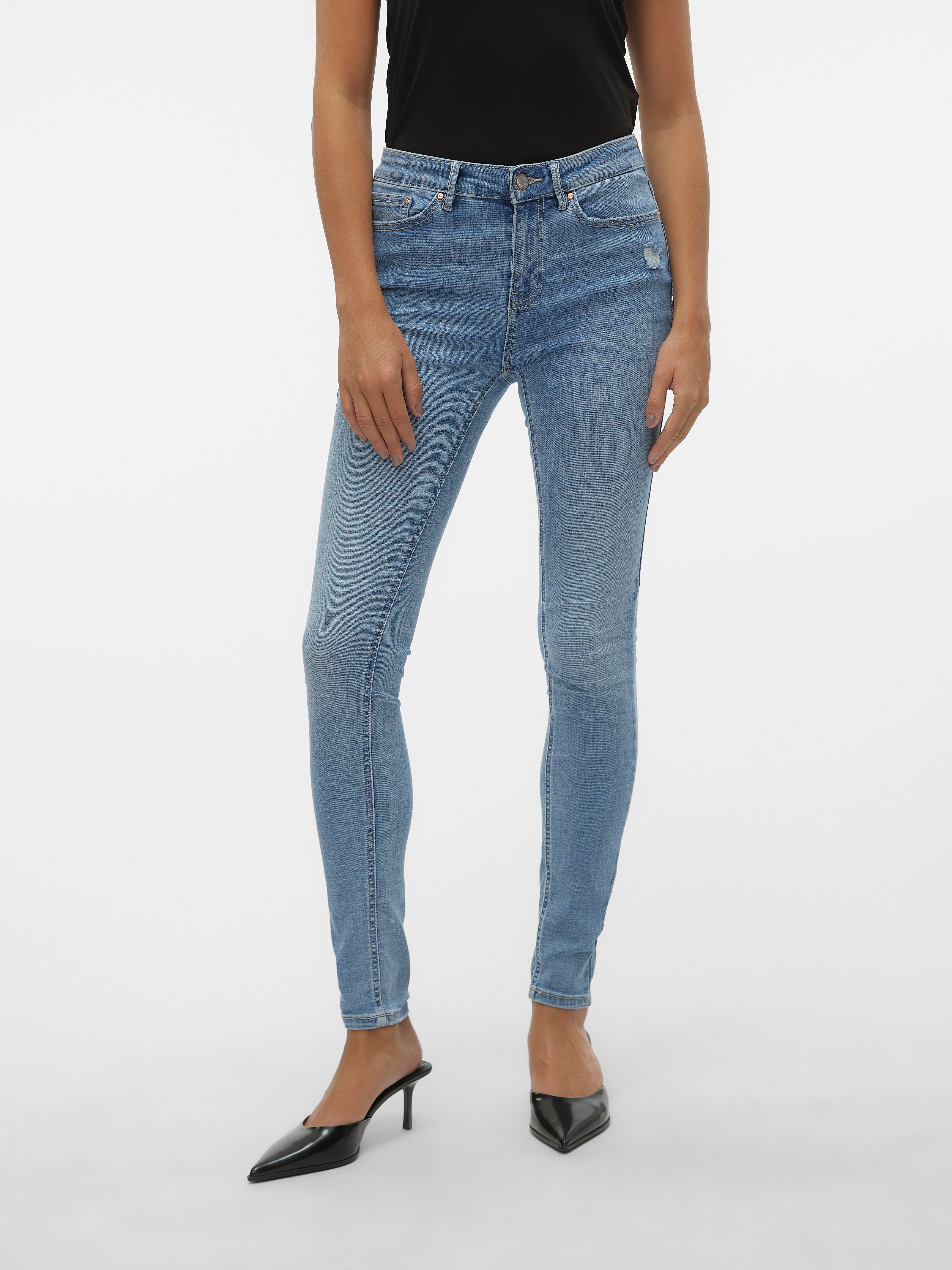 VMFLASH Mid Rise Skinny Fit Jeans