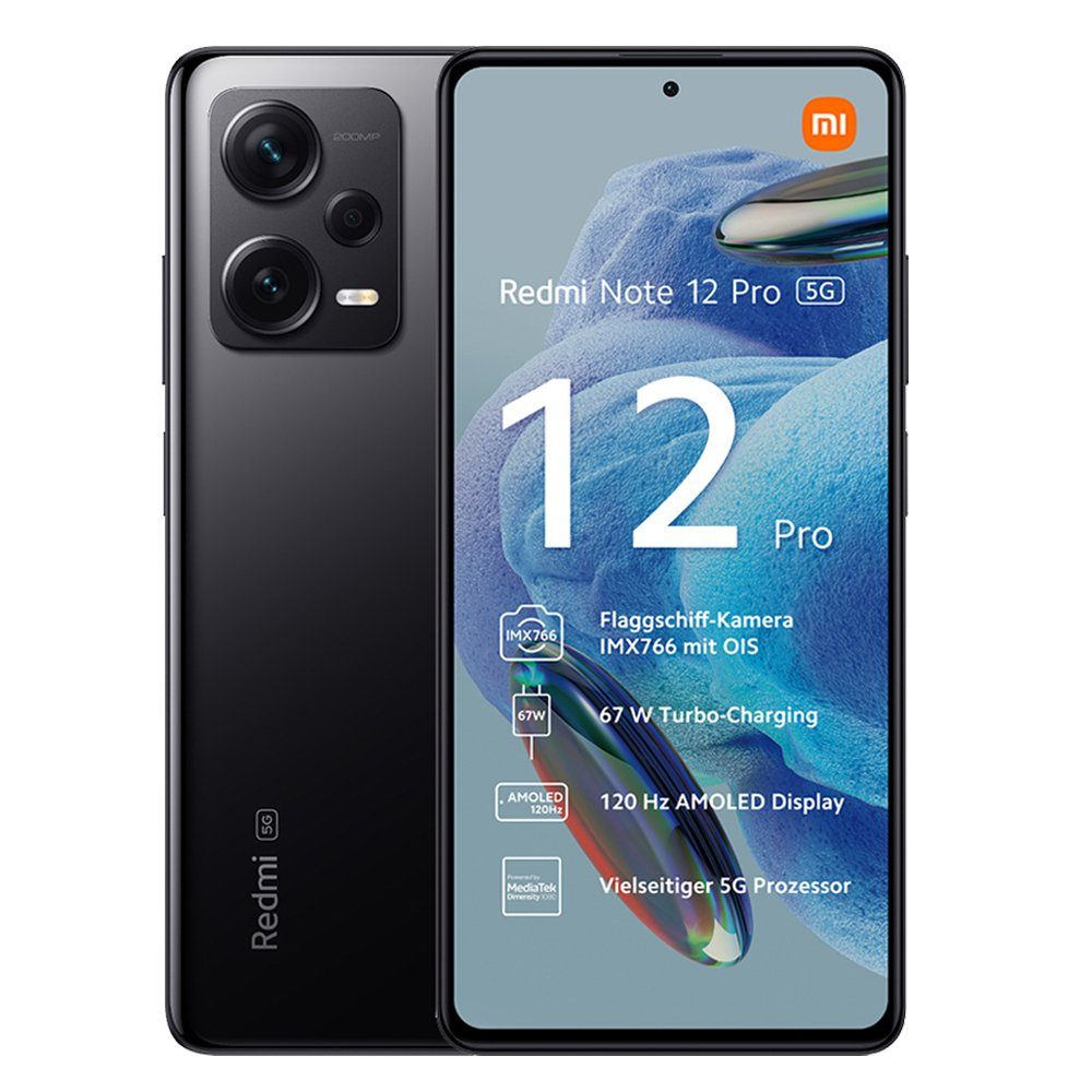 Xiaomi Redmi Note 12 Pro 5G Smartphone Handy (16,94 cm/6.67 Zoll, 128 GB Speicherplatz, 50 MP Kamera)