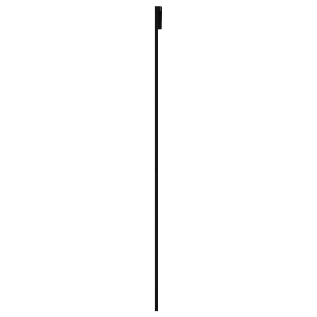 vidaXL Zimmertür Schiebetür mit Beschlag ESG-Glas Aluminium 76x205 cm