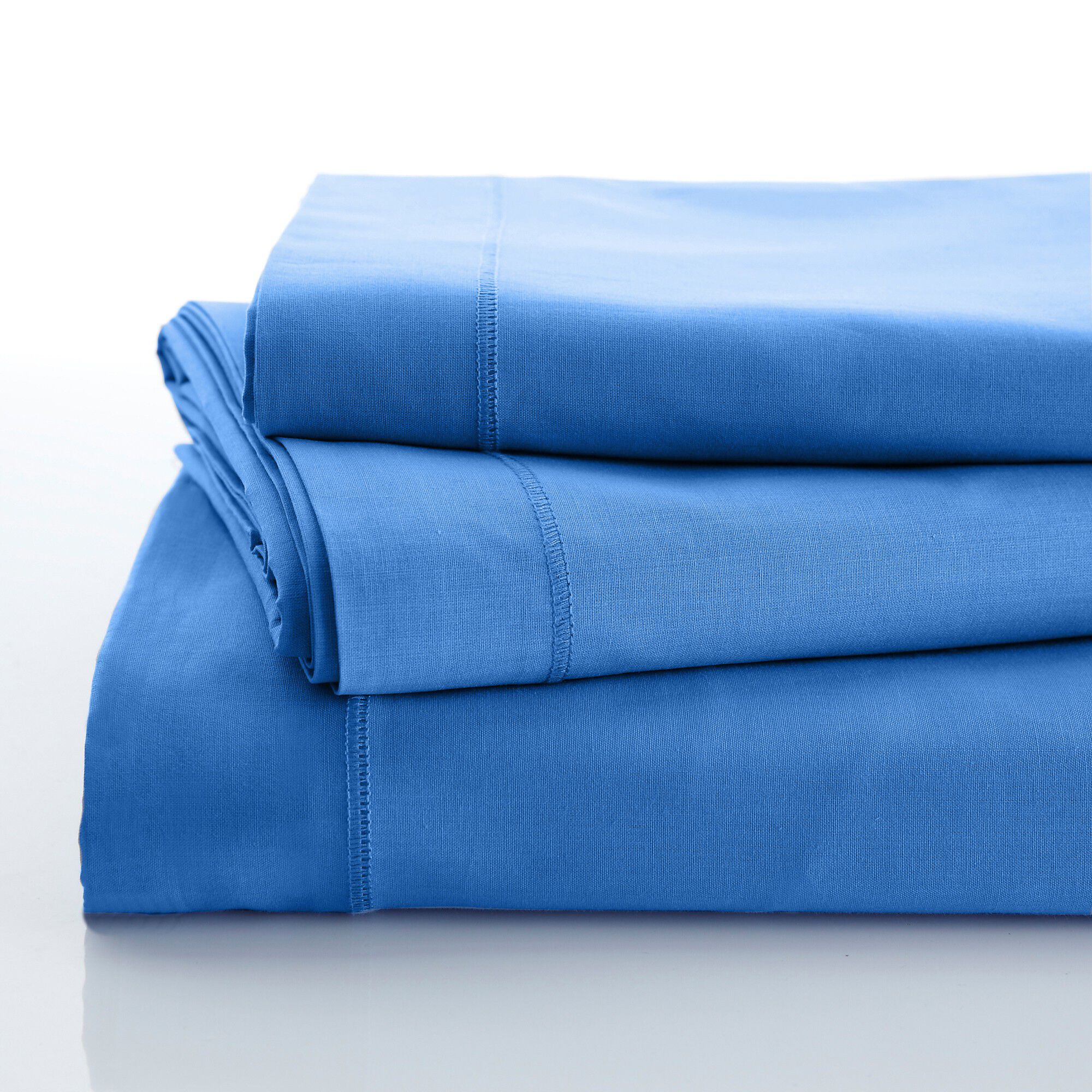 Linge de lit uni polyester-coton Colombine