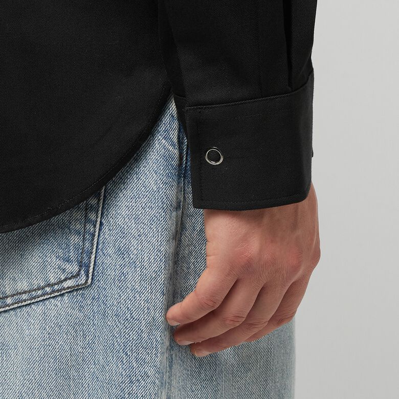 Norse Projects Ulrik Gabardine Zipped Overshirt Black