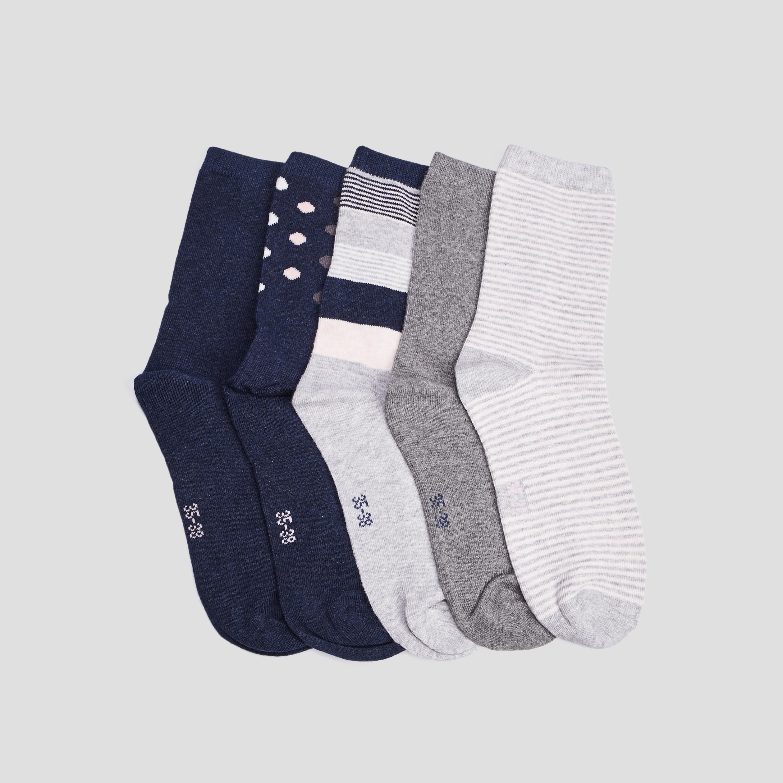 Lot 5 paires chaussettes multicolore femme | La Halle