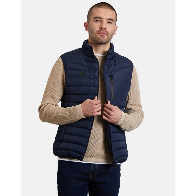Threadbare THB Jacket Gilet Hunnigan Steppweste Herren