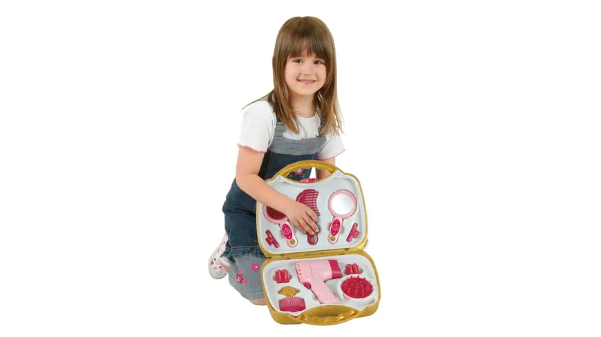 Theo Klein 5293 Princess Coralie Frisierkoffer mit Haartrockner