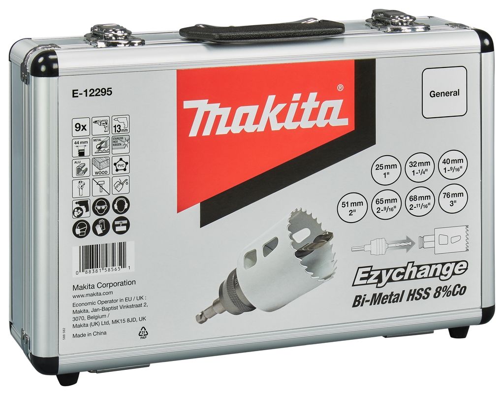 Макита прибор Е-12295 Сет тестера за рупе ЕЗИ 9-делни 25-76