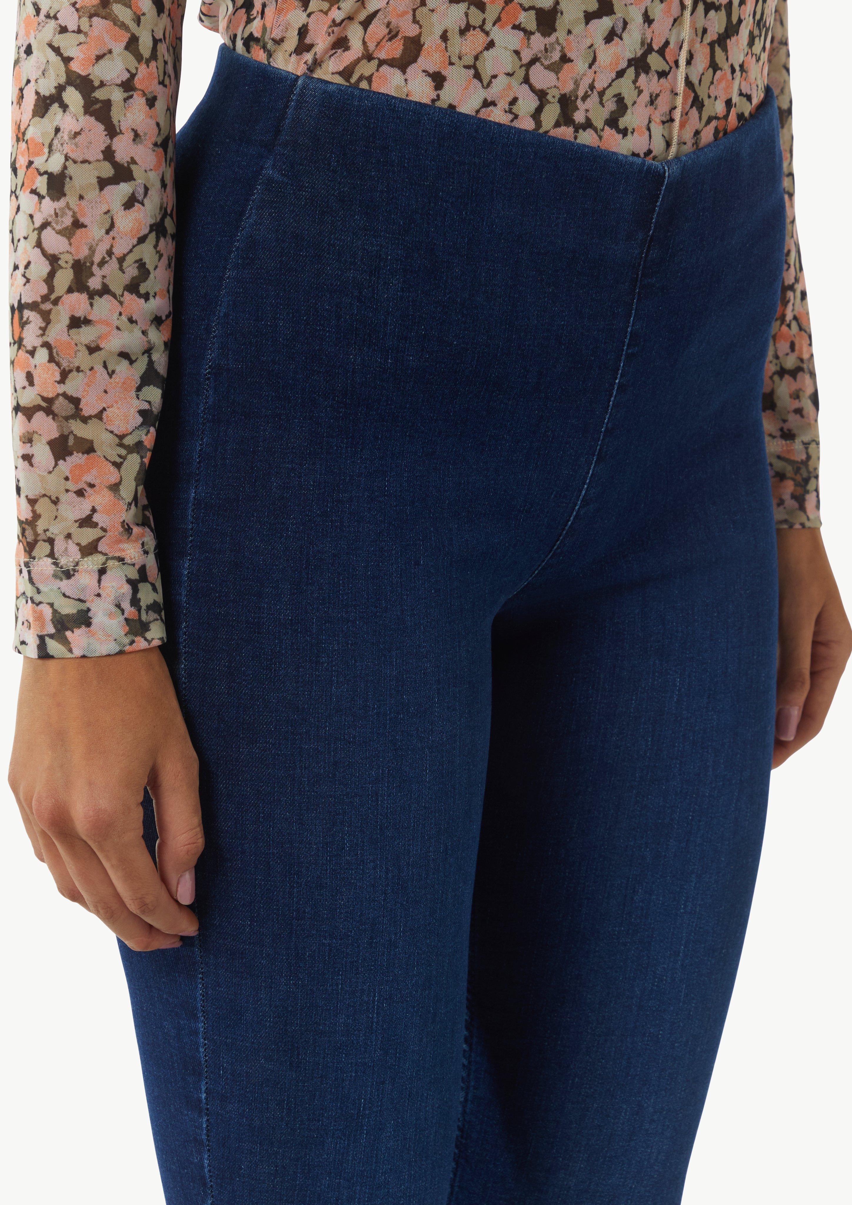 Super-Skinny-Jeans aus Baumwollstretch - blau