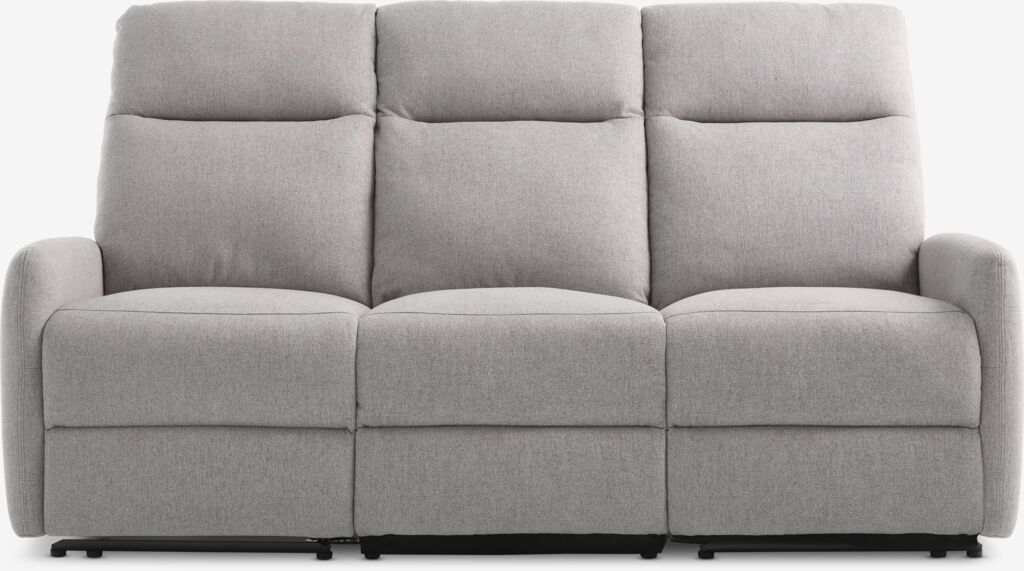 Sofa VONSILD Recliner VONSILD 3-osobowa elektryczna, jasnoszara, tkanina