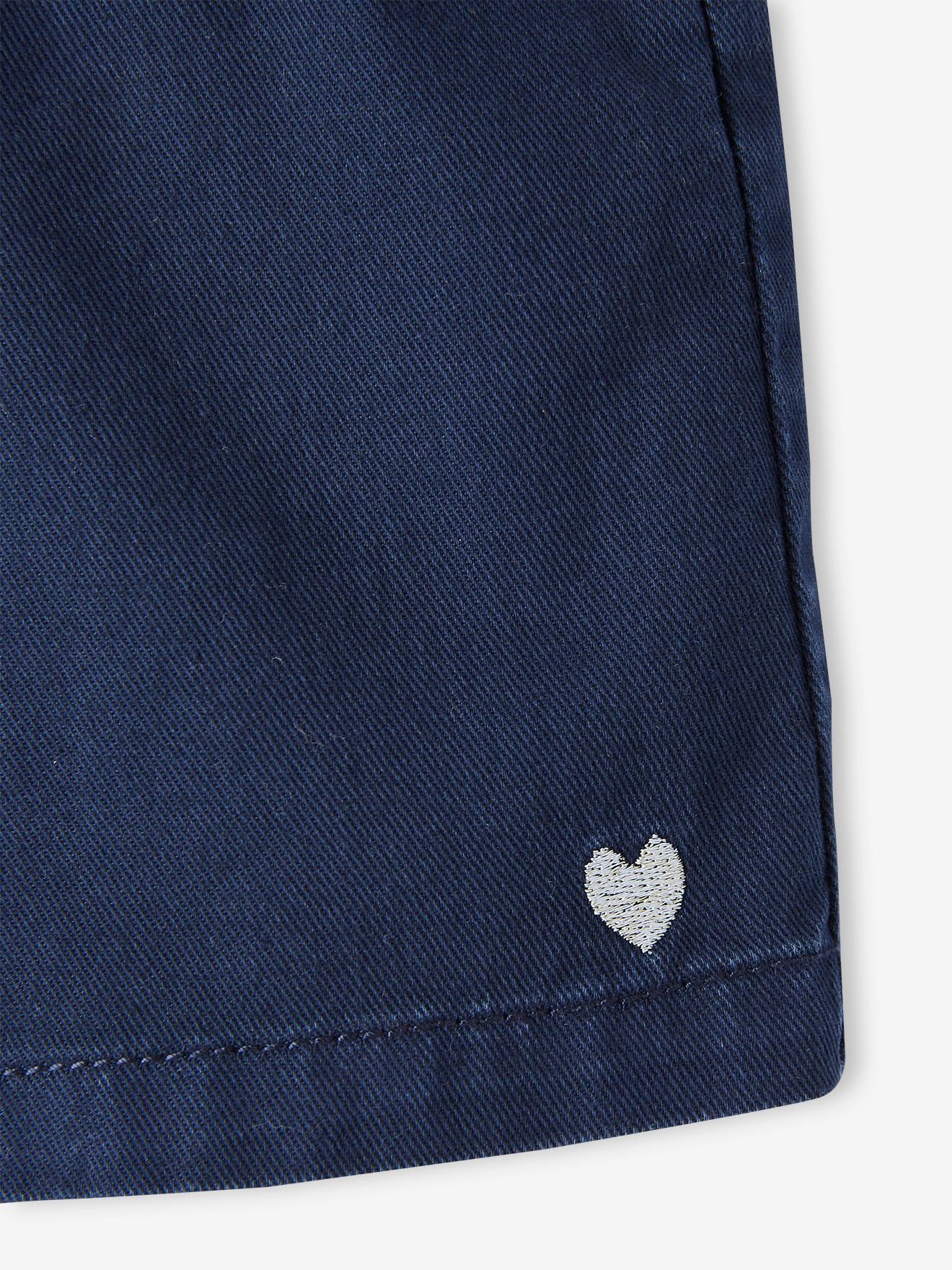 Vertbaudet Mädchen Shorts mit Schlupfbund - pastellgelb