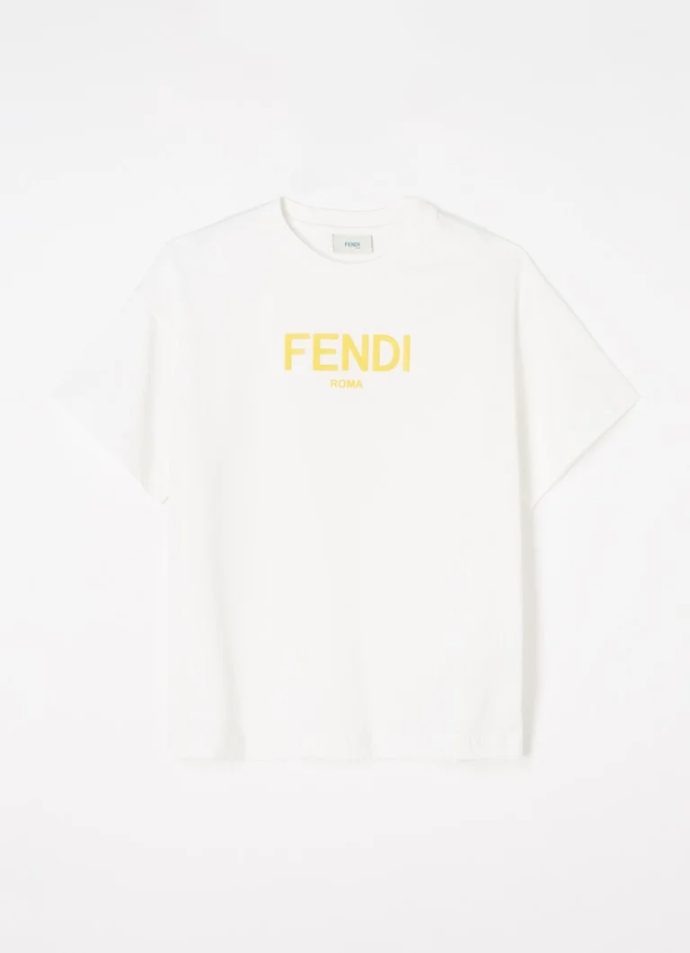 Camiseta Fendi com estampa do logotipo