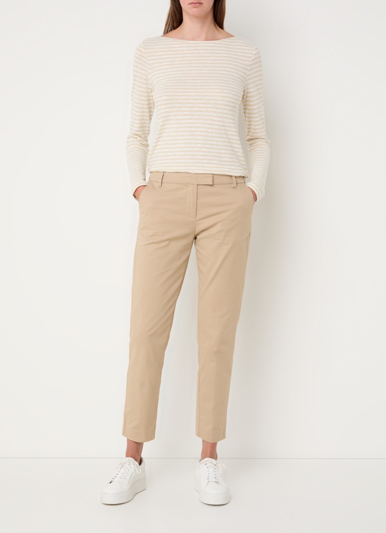 Pantaloni chino cu talie medie, de la Marc O'Polo, cu croială slim și buzunare laterale.