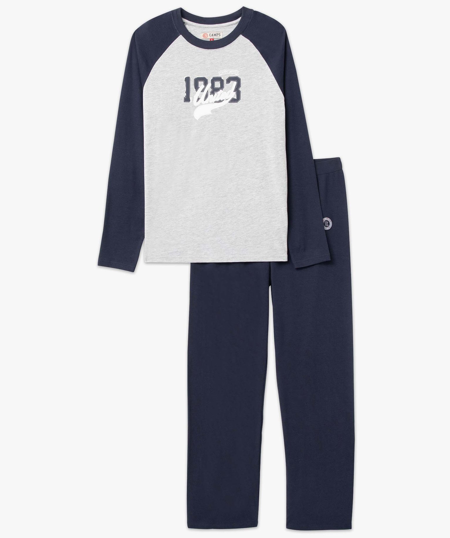Pyjama homme bicolore - Camps United marine | GEMO