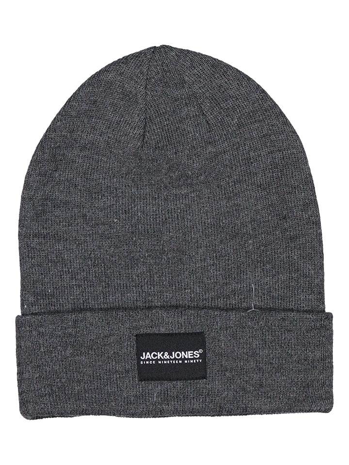 Jack & Jones 2tlg. Set: Beanie und Handschuhe in Grau günstig kaufen onesize